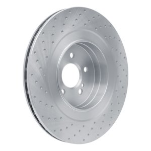 Mercedes-Benz CL63 AMG Brake Rotor (1) - Rear - R1 Concepts - Dimpled - `07-`14